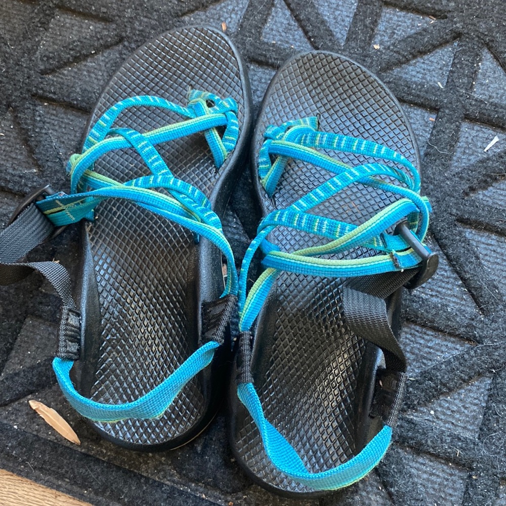 Chaco sandals with toe strap